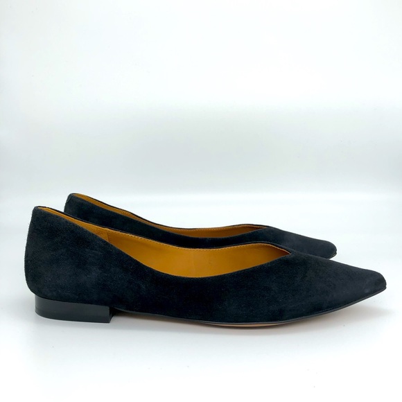 & Other Stories/NWOT Women’s Suede Very Low Heel Pointed Flats in Black 6.5 - Picture 3 of 10